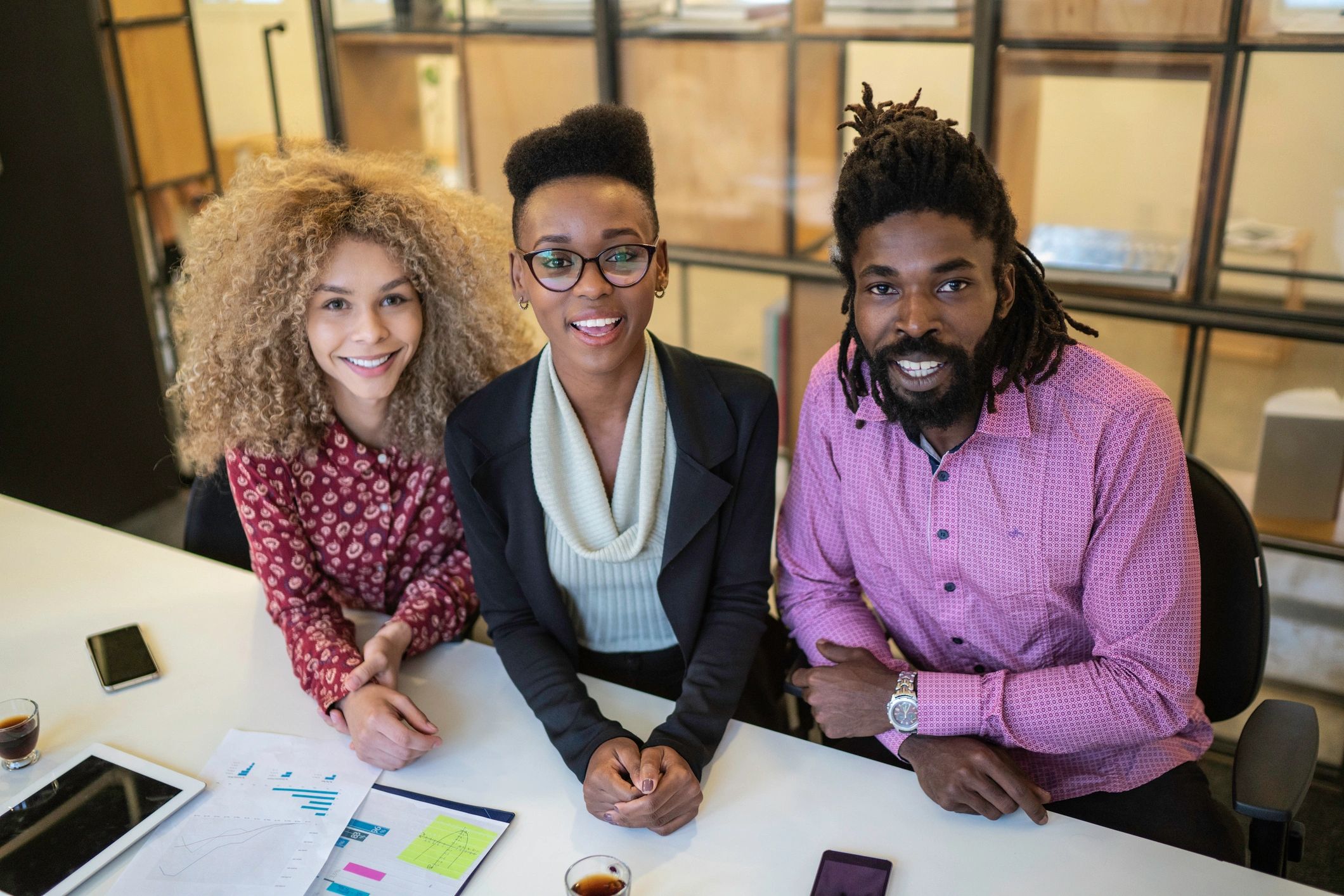 diverse financial education team